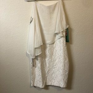 Ivory Dress One Sleeve